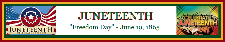 Juneteenth banner